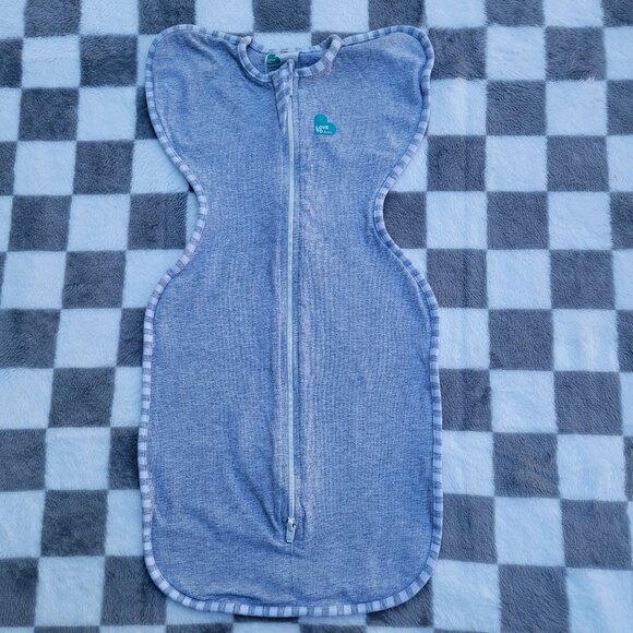 Love to Dream Grey Cotton Swaddle Up Sleep Sack 1 TOG Size NB - Picture 1 of 3